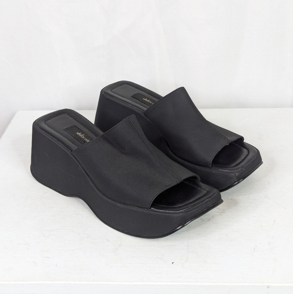 Xhilaration Y2K 90s Platform Chunky Slide Sandals - Picture 1 of 7